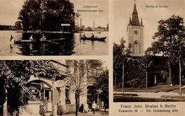 Lichtenberg (O1130) Gasthaus Zum Tunnel Franz Johl Kirche Stralau  I-II - Otros & Sin Clasificación