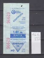 46K230 /  2018 - 1.60 Leva - Seller Driver , BUS , TRAM , Trolleybus , SOFIA , Ticket Billet , Bulgaria Bulgarie - Europe