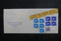 INDE - Enveloppe Du Consulat De France De Bombay Pour Paris (Ministre Des Affaires Etrangères) En 1968 - L 40666 - Briefe U. Dokumente