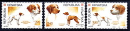 CROATIA 1995 Dogs MNH / **.  Michel 311-13 - Croatie