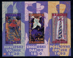 CROATIA 1995 History Of Ties Block  MNH / **.  Michel Block 11 - Croatia