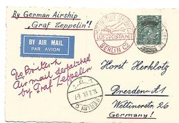 GBG049 / GR. BRITANNIEN - London 17.8.31 - Ankunft Berlin 18.8.31 (Graf Zeppelin)n. Dresden - Brieven En Documenten