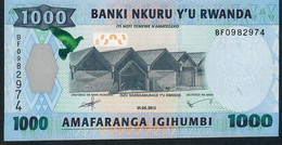 RWANDA P39  1000  FRANCS  2015 #BF  UNC. - Ruanda