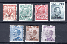 1912  - ISOLE ITALIANE DELL'EGEO: LEROS -  Italia - Catg. Unif.  1/7 - Firmato BIONDI - LH - (W2019.37..) - Egeo (Lero)