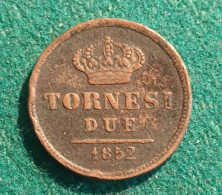 2 TORNESI 1852 - Two Sicilia