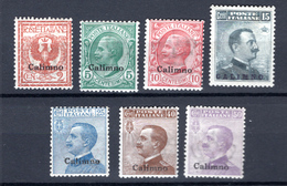 1912  - ISOLE ITALIANE DELL'EGEO: CALIMNO -  Italia - Catg. Unif.  1/7 - Firmato BIONDI - LH - (W2019.38..) - Egée (Calino)