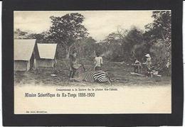 CPA Congo Belge Afrique Noire Non Circulé Type Ethnic Voir Scan Du Dos Mission Scientifique Du Ka Tanga 1898 1900 Chasse - Belgisch-Kongo