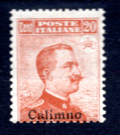 1916  - ISOLE ITALIANE DELL'EGEO: CALIMNO -  Italia - Catg. Unif. 10 -  - LH - (W2019.38..) - Egée (Calino)