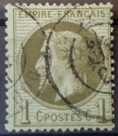 FRANCE - Canceled - YT 25 Mi 24 - 1c - 1863-1870 Napoléon III. Laure