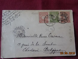 Carte De 1908 De Osaka à Destination De Charleroi - Cartas & Documentos