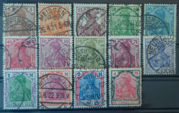 DEUTSCHES REICH - Canceled - Mi 140-153 - Germania - Used Stamps