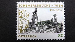 Österreich 1393 **/mnh, EUROPA/CEPT 2018, Brücken - 2011-2020 Unused Stamps