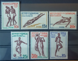 SENEGAL 1963 - MNH/MLH - Mi 258-263, YT 217-222 - Jeux De L'Amitié - Sénégal (1960-...)