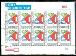 NEDERLAND * ONTDEK 60 JAAR TELEVISIE * NPO  * BLOK * PERSOONLIJKE POSTZEGELS * POSTFRIS GESTEMPELD (216) - Timbres Personnalisés