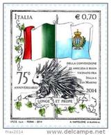 REPUBBLICA ITALIANA - ITALY - ANNO 2014 - AMICIZIA CONVENZIONE ITALIA SAN MARINO EMISSIONE  CONGIUNTA -  NUOVI  MNH ** - Sonstige & Ohne Zuordnung