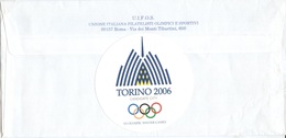 ITALY Torino 2006 Candidate Registered Cover Of The UIFOS With On The Back Cinderella - Winter 2006: Turin