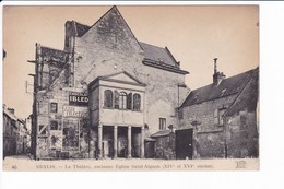 46 - SENLIS _ Le Théâtre, Ancienne Eglise Saint-Aignan (publicités Murales) - Senlis