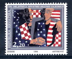 CROATIA 1994 Croatian Fraternal Union In USA MNH / **.  Michel 289 - Croazia