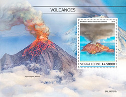 Sierra Leone. 2019 Volcanoes. (0707b)  OFFICIAL ISSUE - Volcanos