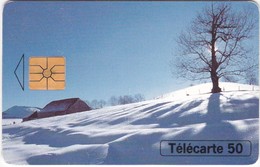 TC075 TÉLÉCARTE 50 - PAYSAGE ENNEIGÉ - FERME - Paysages