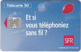 TC080 TÉLÉCARTE 50 - SFR - "ET SI VOUS TÉLÉPHONIEZ SANS FIL ?" - Telekom-Betreiber