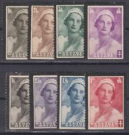 Belgium 1935 Queen Astrid Mi#407-414 COB#411-418 Mint Never Hinged - Unused Stamps