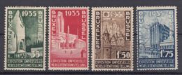Belgium 1934 Liege International Fair Mi#378-381 COB#386-389 Mint Hinged - Unused Stamps