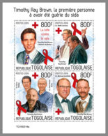 TOGO 2019 MNH Timothy Ray Brown AIDS SIDA M/S - OFFICIAL ISSUE - DH1933 - Maladies