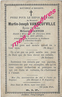 En 1898-Meteren (59) Martin VANNEUFVILLE Ep Mélanie GANTOIS 83 Ans - Obituary Notices