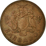 Monnaie, Barbados, Cent, 1980, Franklin Mint, TTB, Bronze, KM:10 - Barbados (Barbuda)