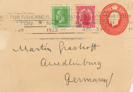 Dominion Paradise For Fishermen Gerorge V. Wellington 1923 - Cartas & Documentos