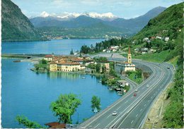Svizzera - Canton Ticino - Bissone - Lago Di Lugano Con L'autostrada - Fg - Bissone