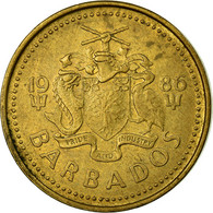 Monnaie, Barbados, 5 Cents, 1986, Franklin Mint, TTB, Laiton, KM:11 - Barbados