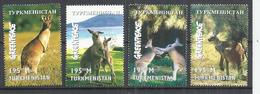 TURKMENISTAN 1997 - KANGAROOS - CPL. SET -  MNH MINT NEUF NUEVO - Turkménistan