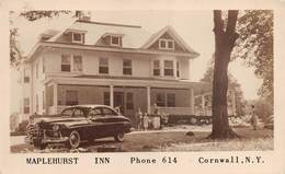 M08598 "MAPLEHURST INN - PHONE 614 - CORNWALL-N.Y."ANIMATA-AUTO '50-CART. ORIG. NON SPED. - Bar, Alberghi & Ristoranti