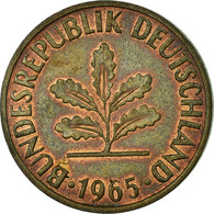 Monnaie, République Fédérale Allemande, 2 Pfennig, 1965, Munich, TTB, Bronze - 5 Pfennig