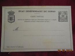 Entier Postal Du Congo Belge - 1884-1894