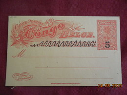 Entier Postal Du Congo Belge Surchargé - Covers & Documents