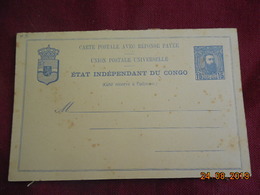 Entier Postal Du Congo Belge Avec Reponse Payée - 1884-1894