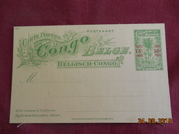 Entier Postal Du Congo Belge Surchargé - Storia Postale