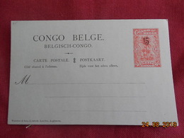 Entier Postal Du Congo Belge Surchargé - Lettres & Documents