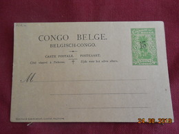 Entier Postal Du Congo Belge Surchargé - Cartas & Documentos