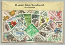 25 VERSCH. FRANZ GEMEINSCHAFT - Kilowaar (max. 999 Zegels)