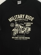 T SHIRT Noir US MILITARY RIDE AMERICAN LEGEND 1942 HARLEY Tailles S à XXL ( Tee Militaria Moto Biker ) - Véhicules