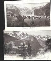 2 X Postcards Wengen1904 - Wengen