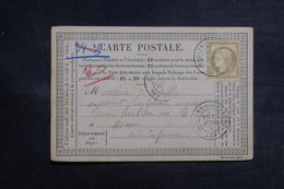 FRANCE - Carte Précurseur De Moulins La Marche Pour Rouen En 1876, Affranchissement Cérès - L 41164 - Cartes Précurseurs