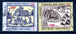 CROATIA 1993 Historic Battles Used  Michel 248-49 - Croatia