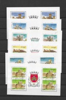 Portugal Booklet Panes Castles 1-6 - Used Stamps