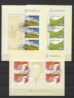 1983 Portugal Azoren Madeira Europa Sheets - Gebraucht