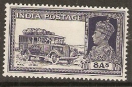 India   1937  SG  257  8as  Mounted Mint - Nuevos